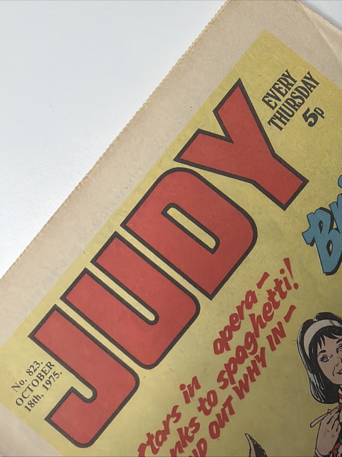 VINTAGE JUDY COMIC - #823 October 18th 1975 - 1970s Original EXCELLENT