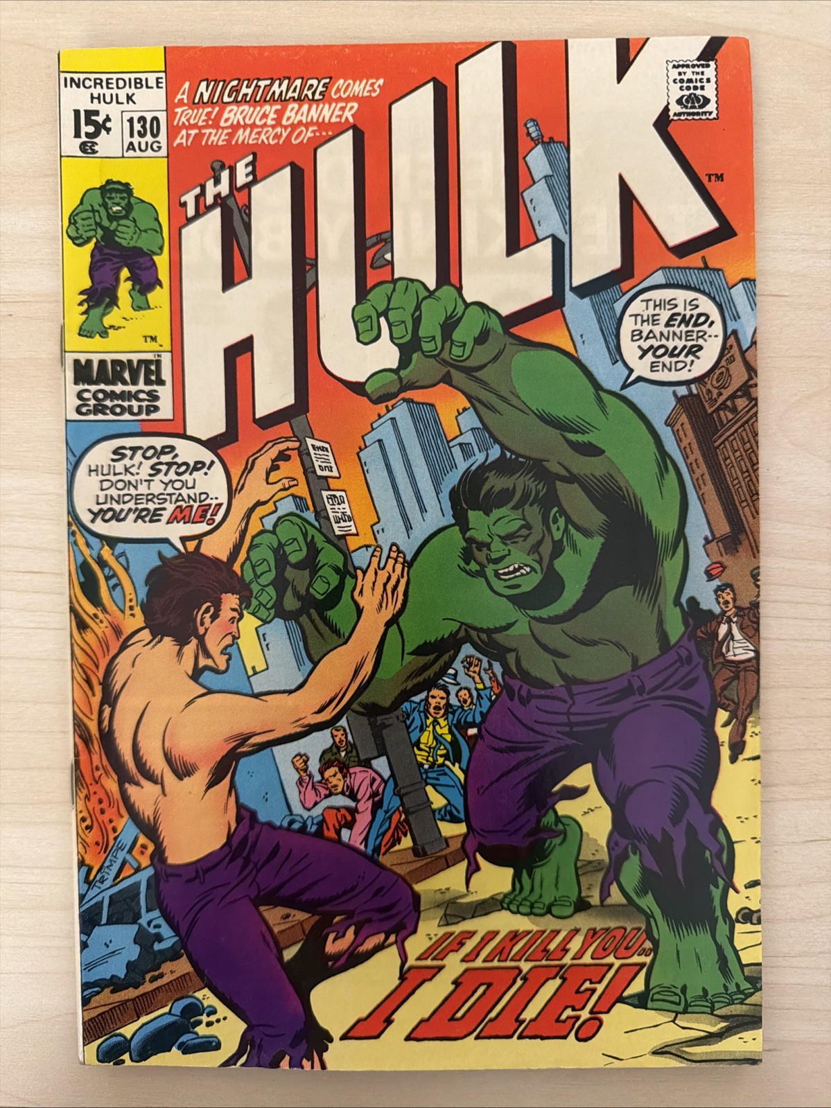 L'incredibile Hulk #130 (Marvel Comics agosto 1970) - FN+