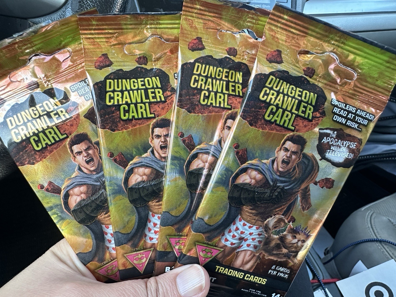 Lot of 4 Dungeon Crawler Carl Series 1 Trading Cards Sealed Pack Borant DCC New