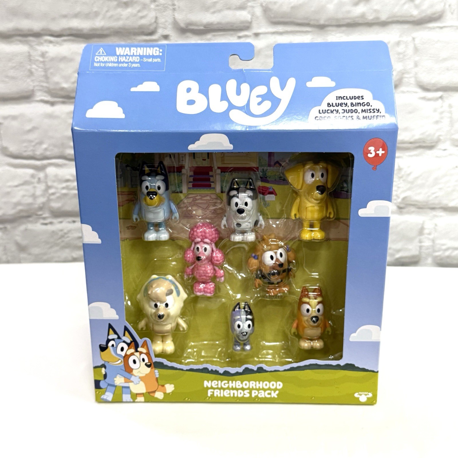BLUEY Neighborhood Friends 8 Figure Pack Bingo Lucky Judo Missy Muffin Coco New