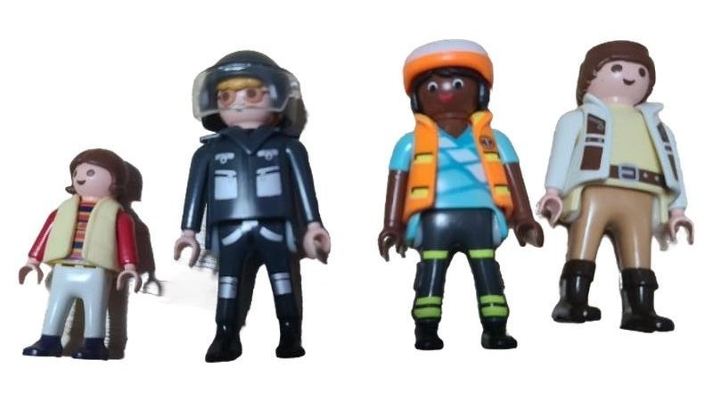 Playmobil Personaggi Set 4 Personaggi Poliziotto Soccorso Saurus Squadra Bambino