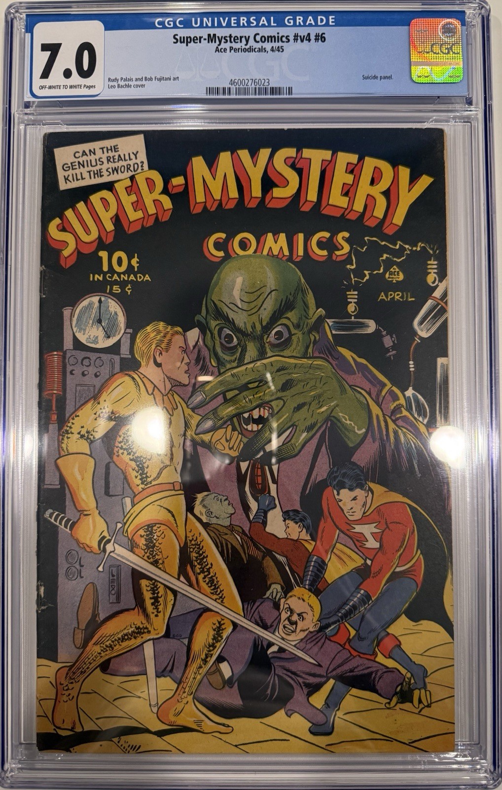Super-Mystery Comics #6 (ACE Magazines (anni 40-50) aprile 1945) Golden Age 7.0