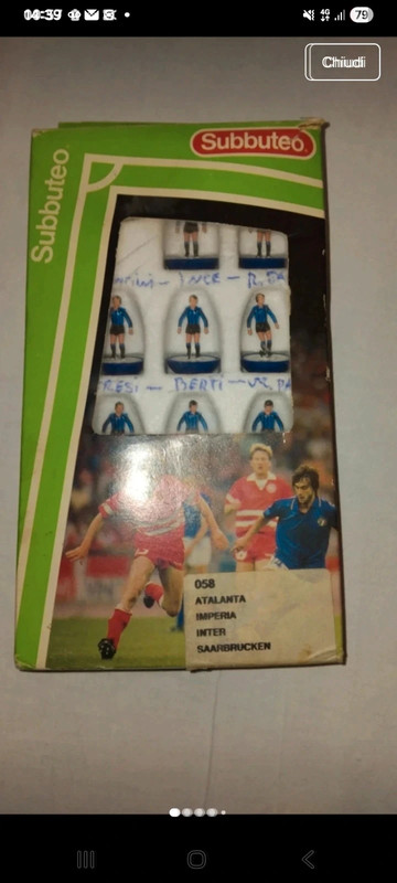 Squadra Atalanta Imperia Inter Subbuteo anni 90