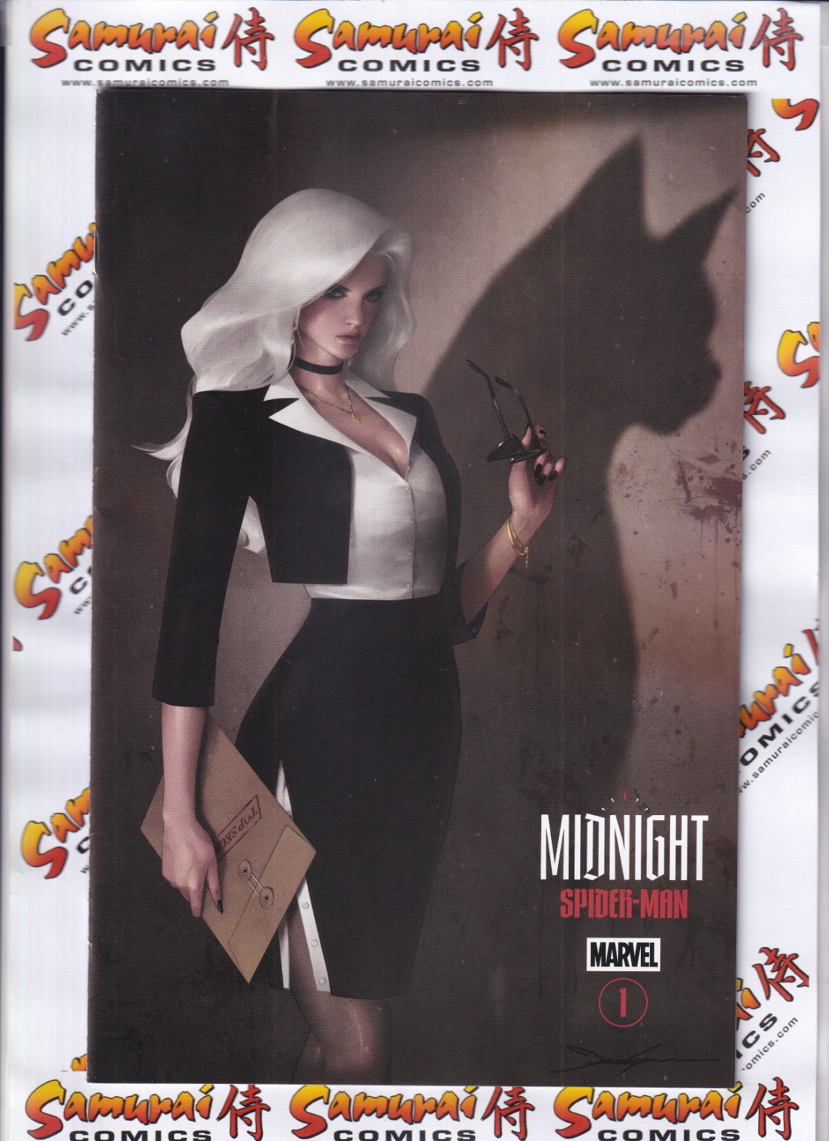 Midnight Spider-Man #1 1:25 Jeehyung Lee Midnight Gallery variante scansioni reali!
