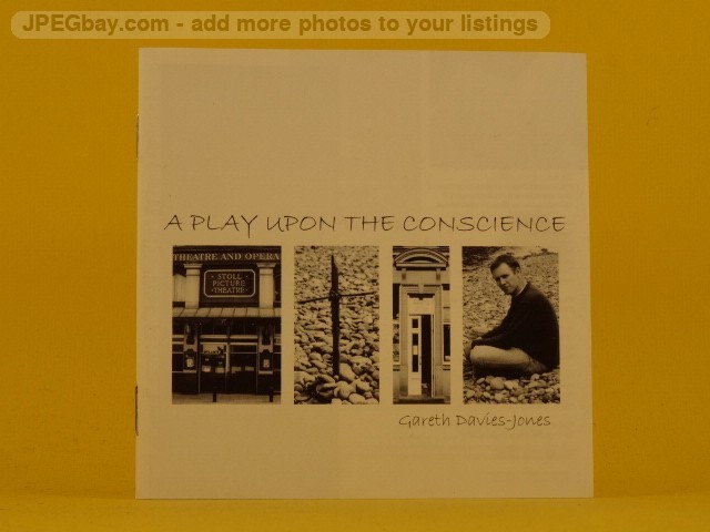 GARETH DAVIES-JONES A PLAY UPON THE CONSCIENCE (1108) 12 Track CD Album also Pic