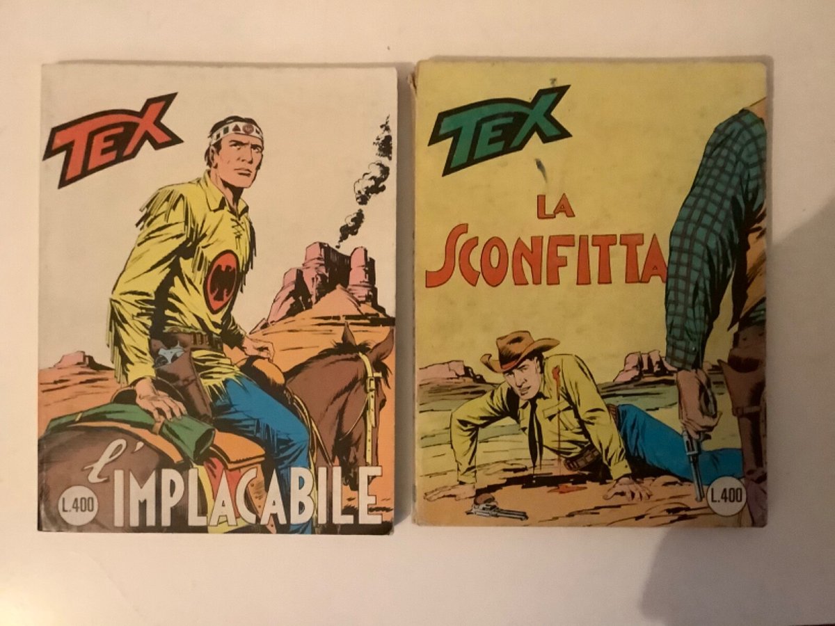 Tex gigante prezzo di copertina lire 400 singoli numeri