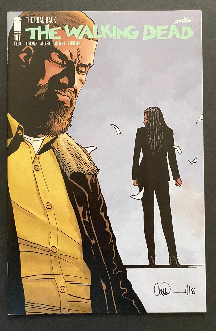Walking Dead #187 Copertina A 2019 Immagine Fumetti Rick Michonne