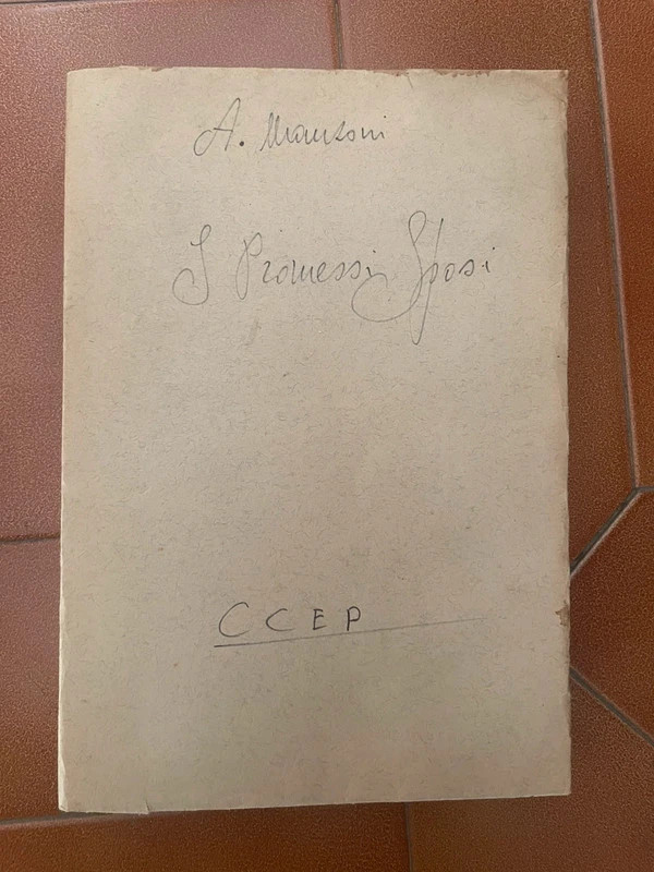 I Promessi Sposi Alessandro Manzoni Comitato Centrale Educazione Popolare