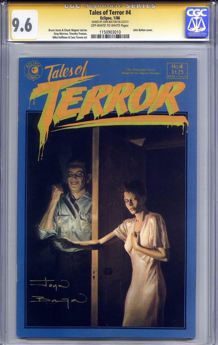 TALES OF TERROR #4 CGC 9.6 SS JOHN BOLTON (1a stampa, Eclipse 1986)