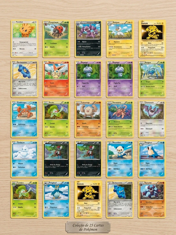 Cartas Pokémon em Francês