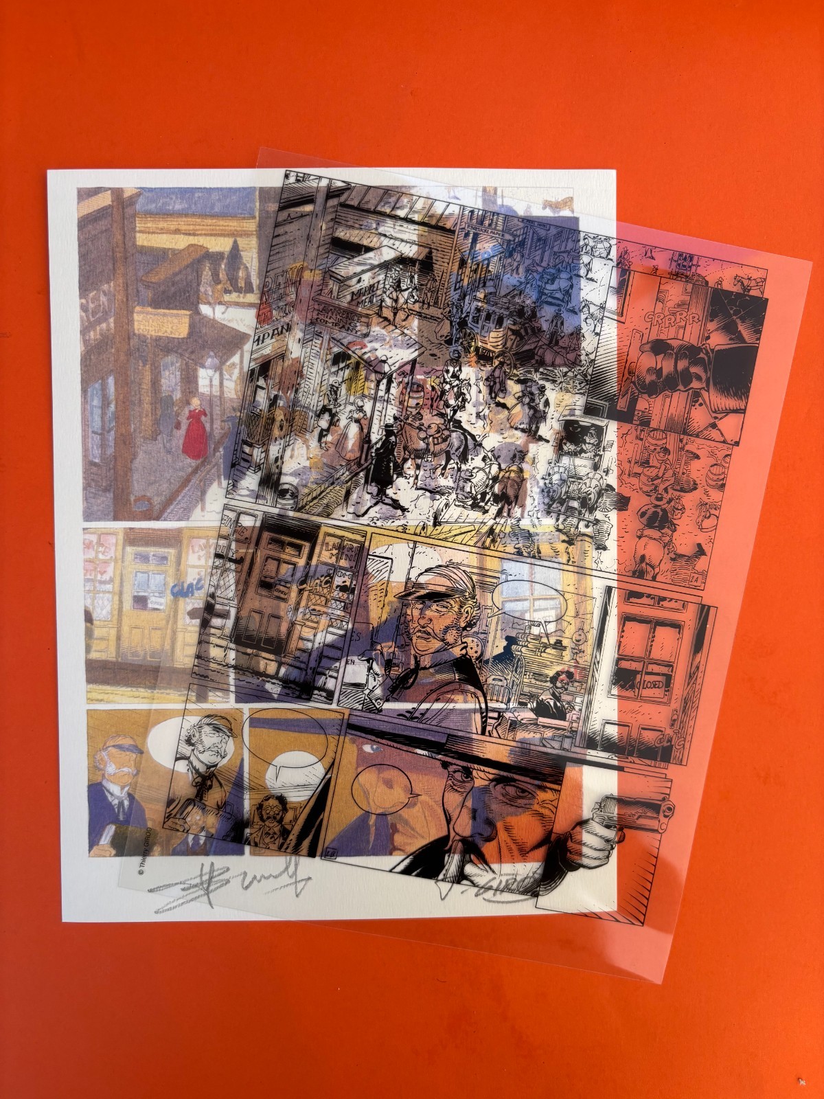 GIROD SWOLFS  EX LIBRIS SIGNE AVEC FILM DURANGO 18 X 24 ETAT NEUF