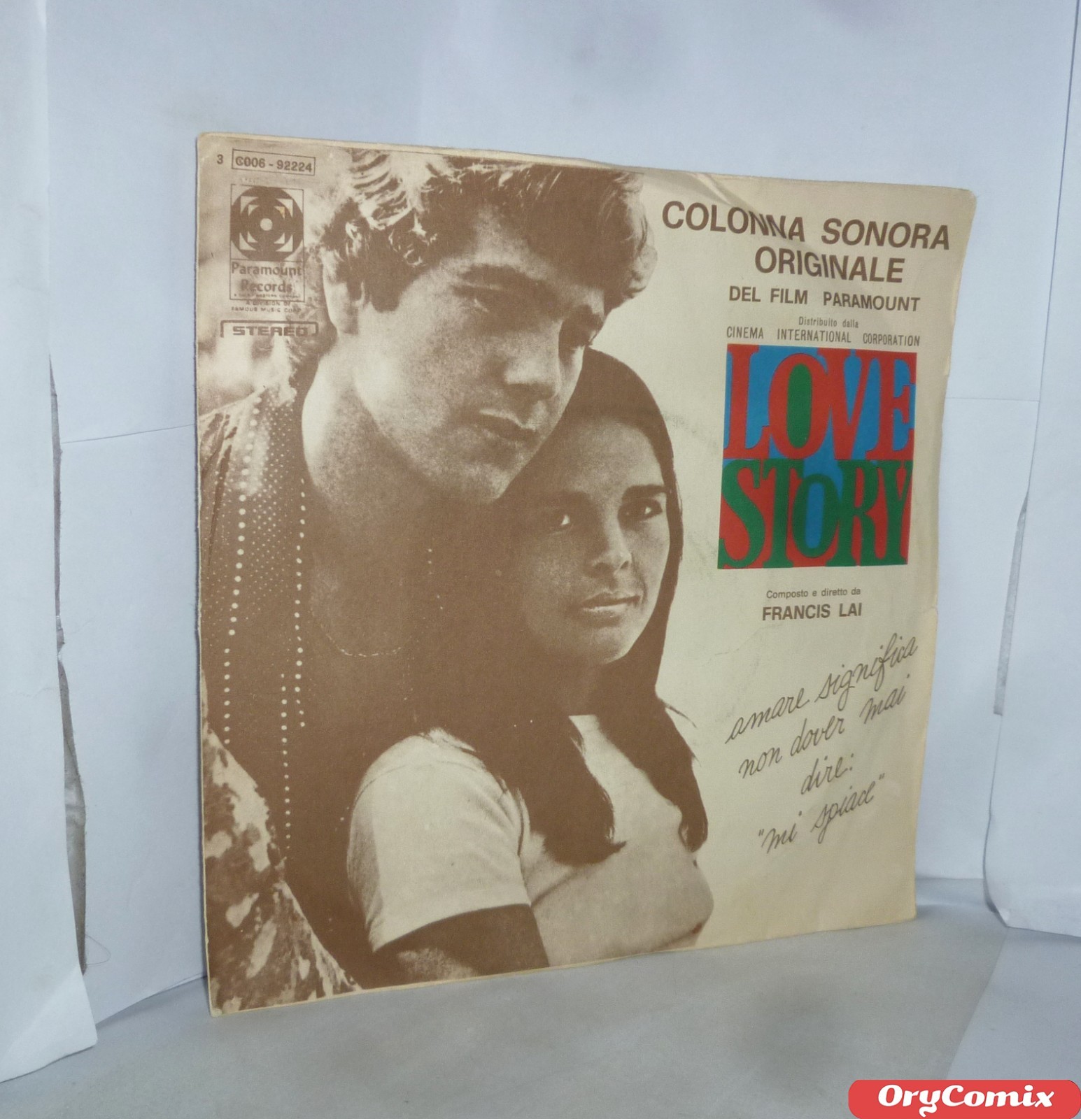 FRANCIS LAI - THEME FROM LOVE STORY - VINILE 7" POLLICI 45 GIRI RPM BUONO