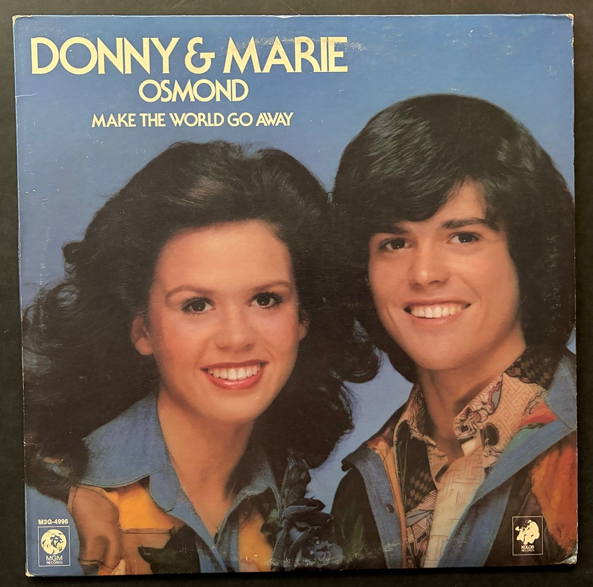 Donny and Marie Osmond - Make The World Go Away LP MGM M3G-4996 orig inner sleev