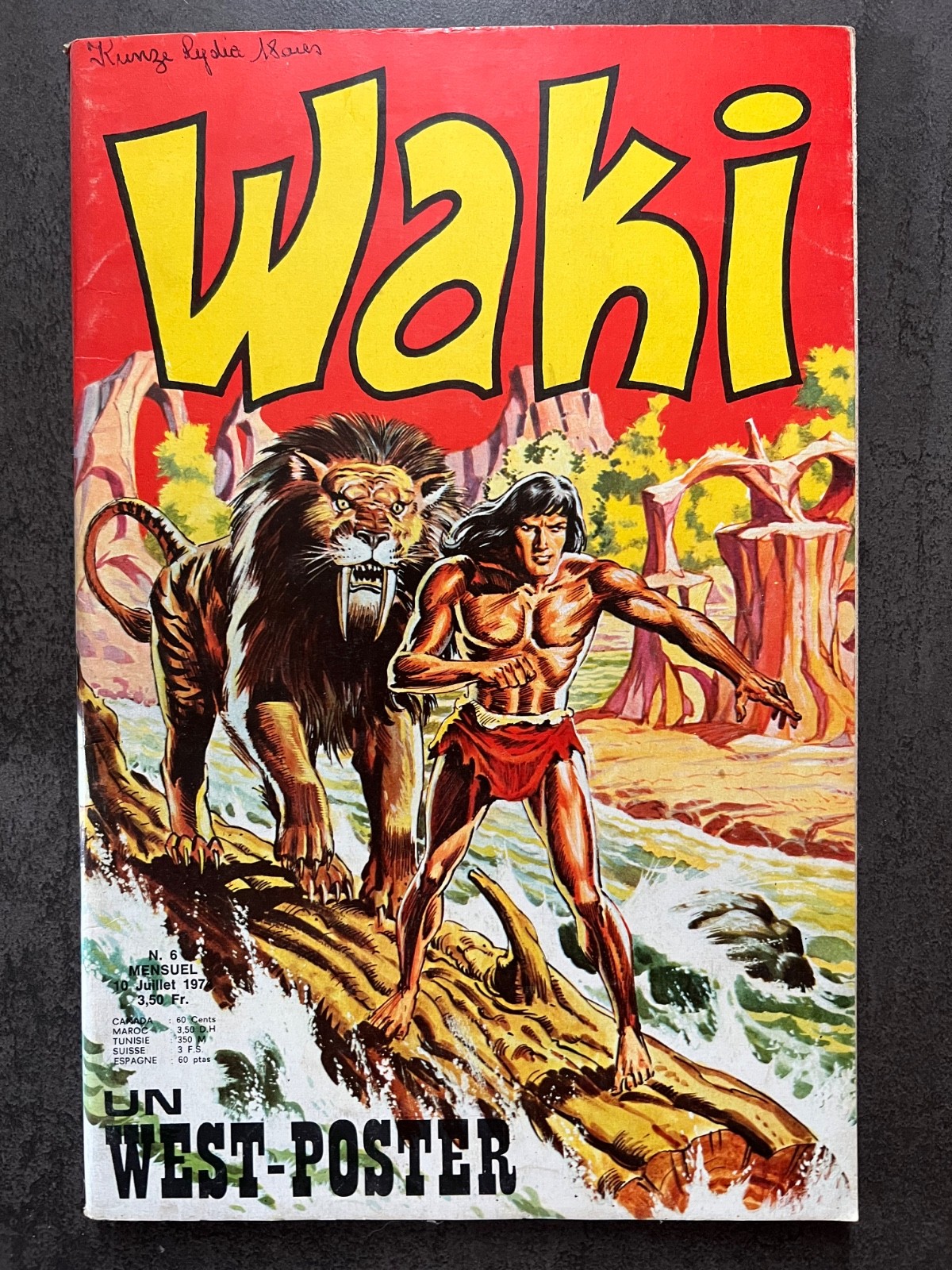 LUG / WAKI    / NUMEROS  6  /  JUILLET  1974  /  AVEC  POSTER