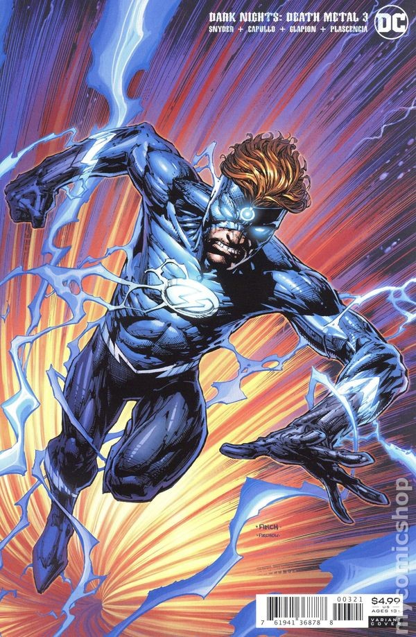 Dark Nights Death Metal #3B variante Finch quasi nuovo 2020 immagine stock