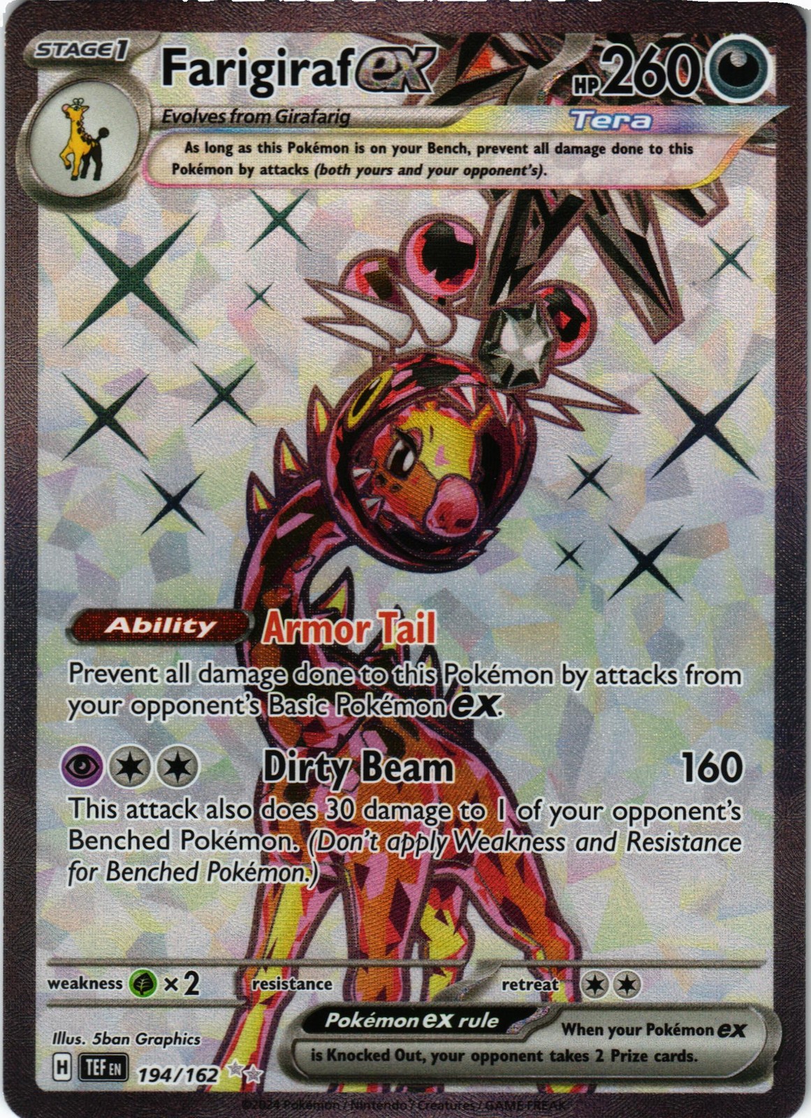Pokémon SV05: Forze Temporali #194/162 Farigiraf ex
