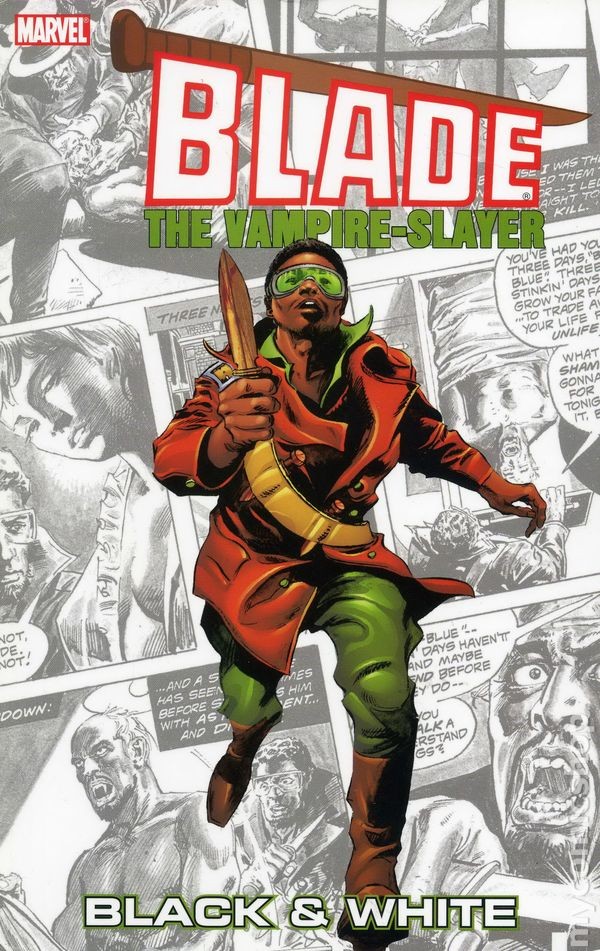 Blade the Vampire-Slayer TPB bianco e nero #1-1ST VF 2004 immagine stock