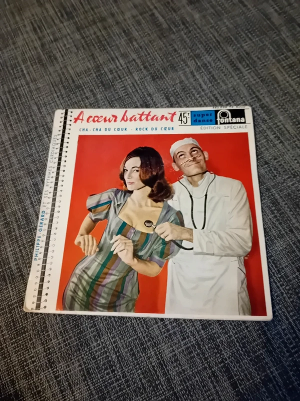 Philippe-Gérard Et Ses "Rythmes Cardiaques" 1959 rock du coeur disque vinyle