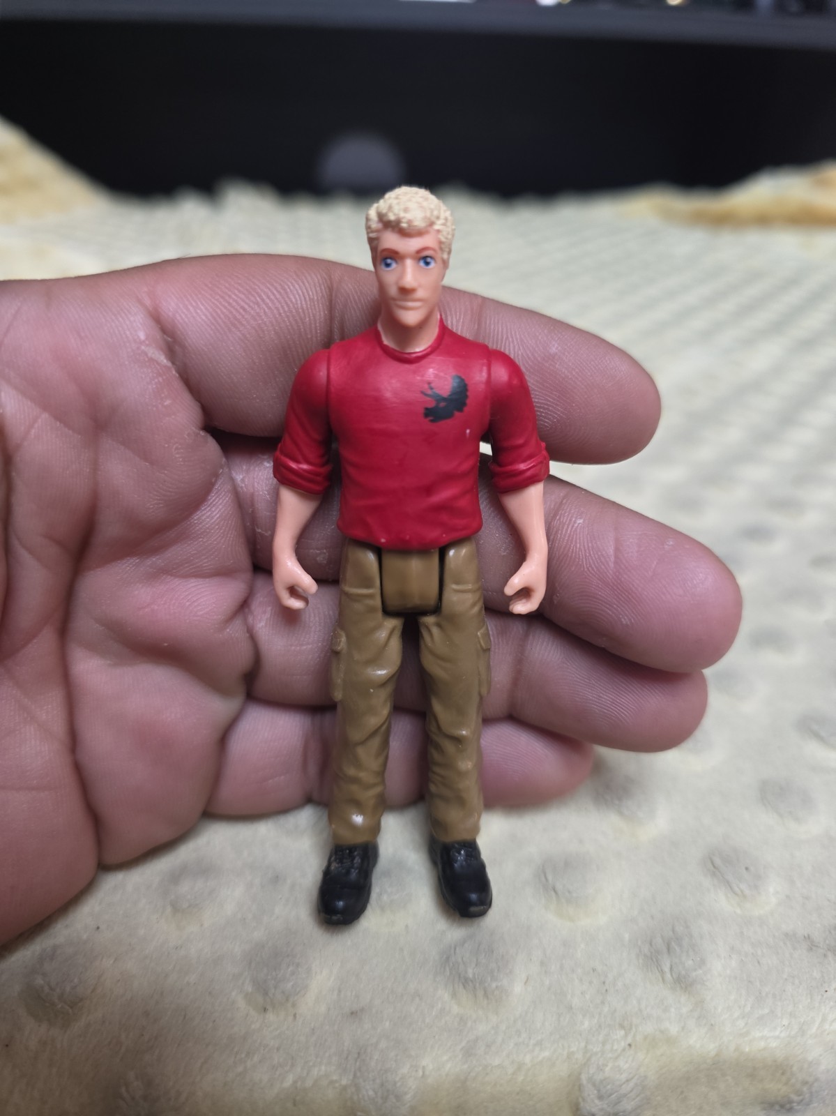 Schleich Researcher Man Red Shirt Dinosaurs T-Rex Attack set Replacement Piece