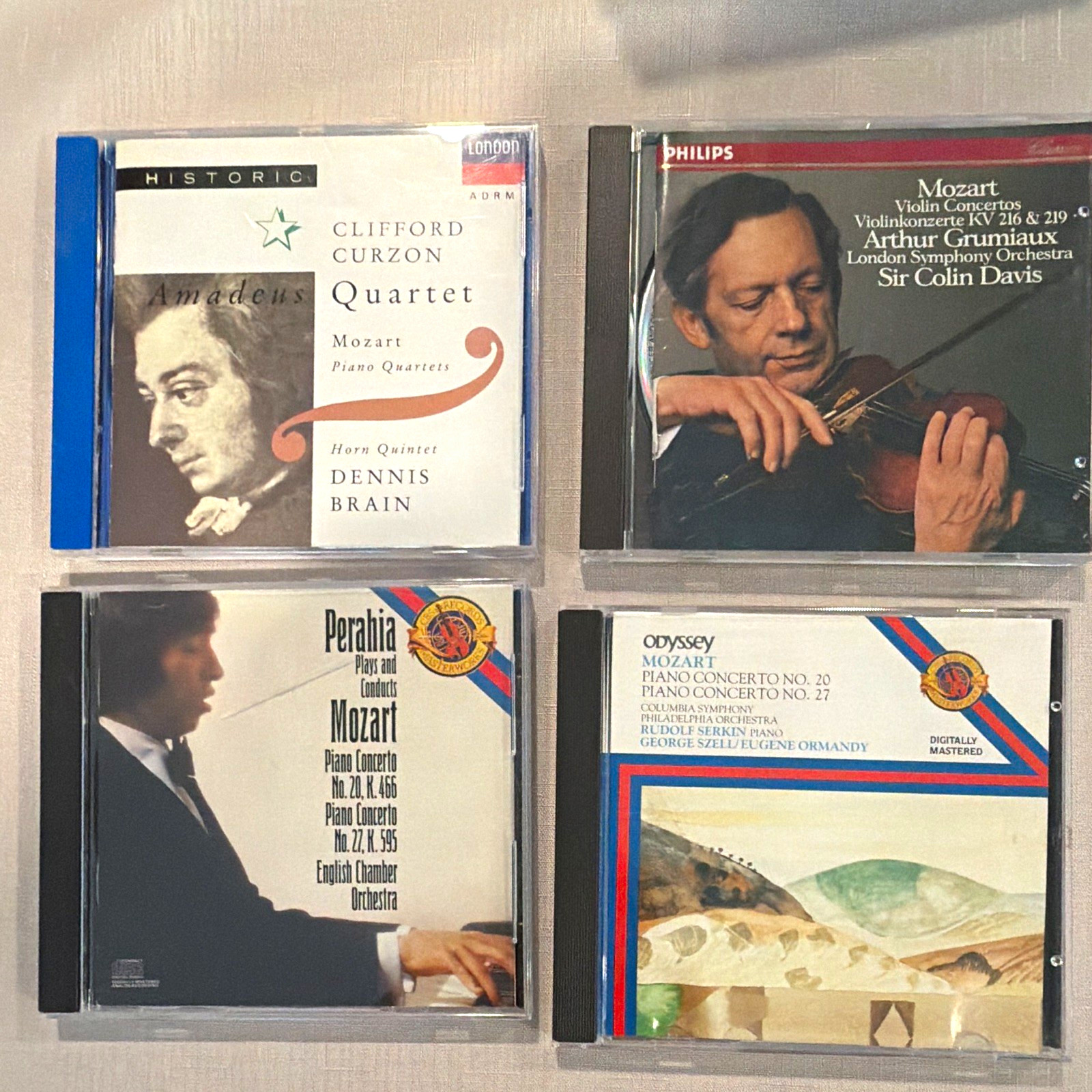 Philips Mozart Classical CD Lot - Amadeus Quartet, Perahia, Sir Colin Davis