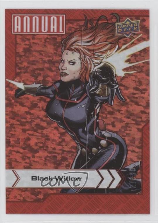 Upper Deck Marvel Annuale Rosso/90 Vedova Nera 2022-23 #8 0ih4