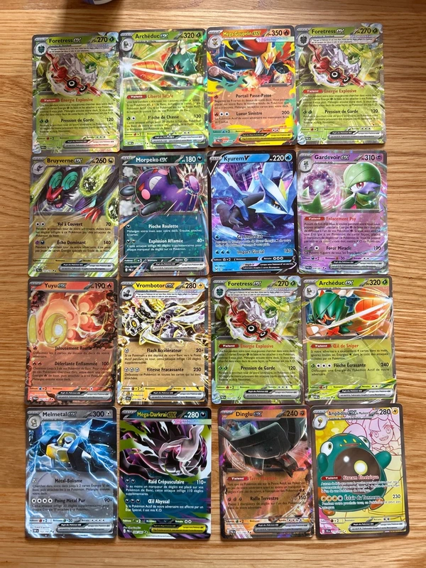 Lot cartes pokemon ex
