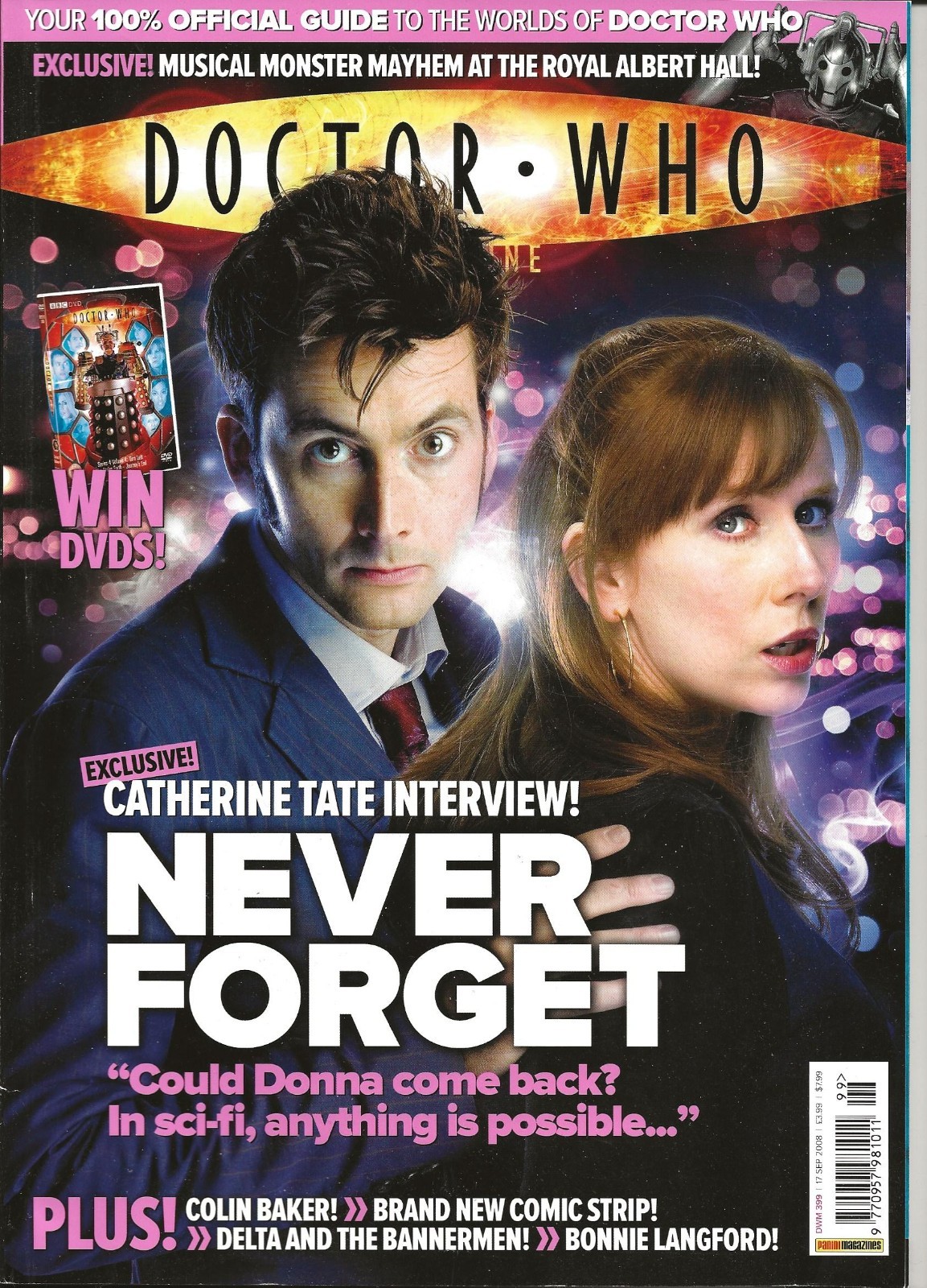 Doctor Who Magazine Issue 399 September 2008 David Tennant Catherine Tate cover