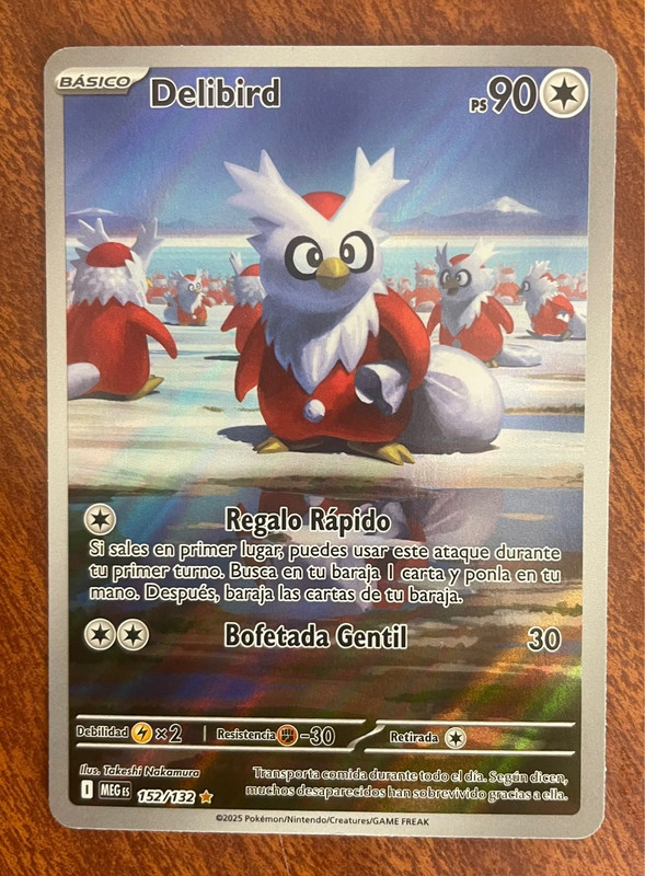 Carta Pokemon Delibird en Español