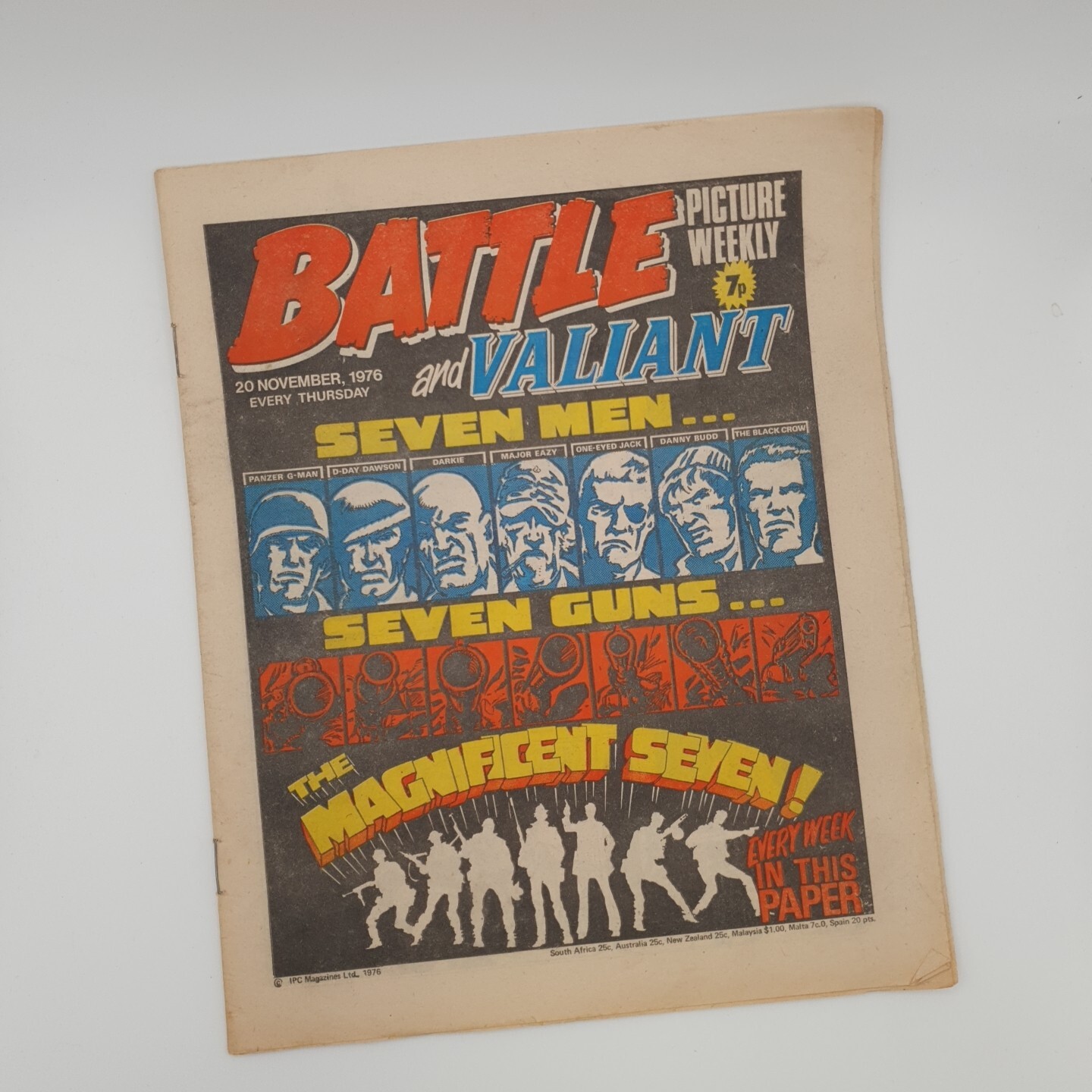 Vintage BATTLE And Valiant Comic 20th November 1976 IPC Magazines Ltd. 