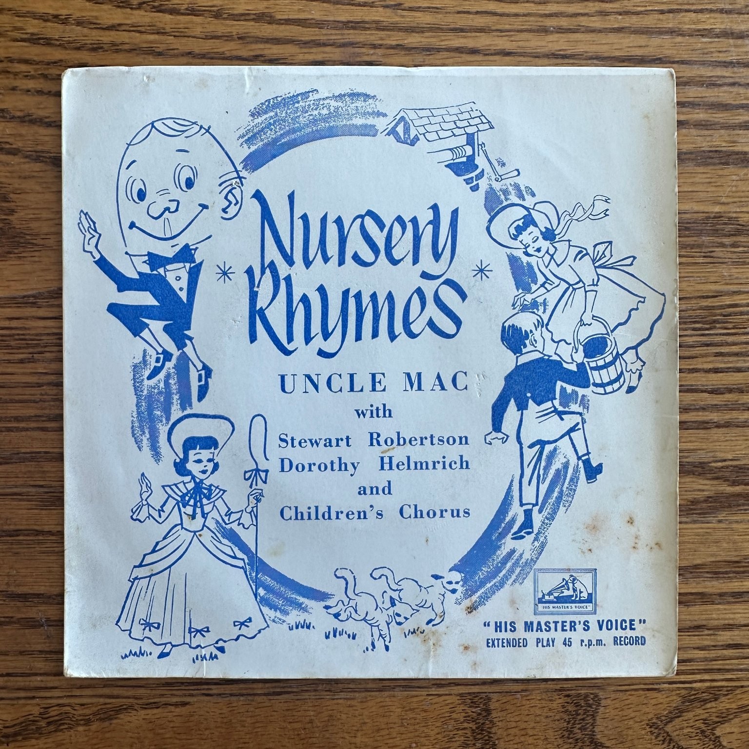 Uncle Mac – Nursery Rhymes EP Record HMV Children's 45 RPM