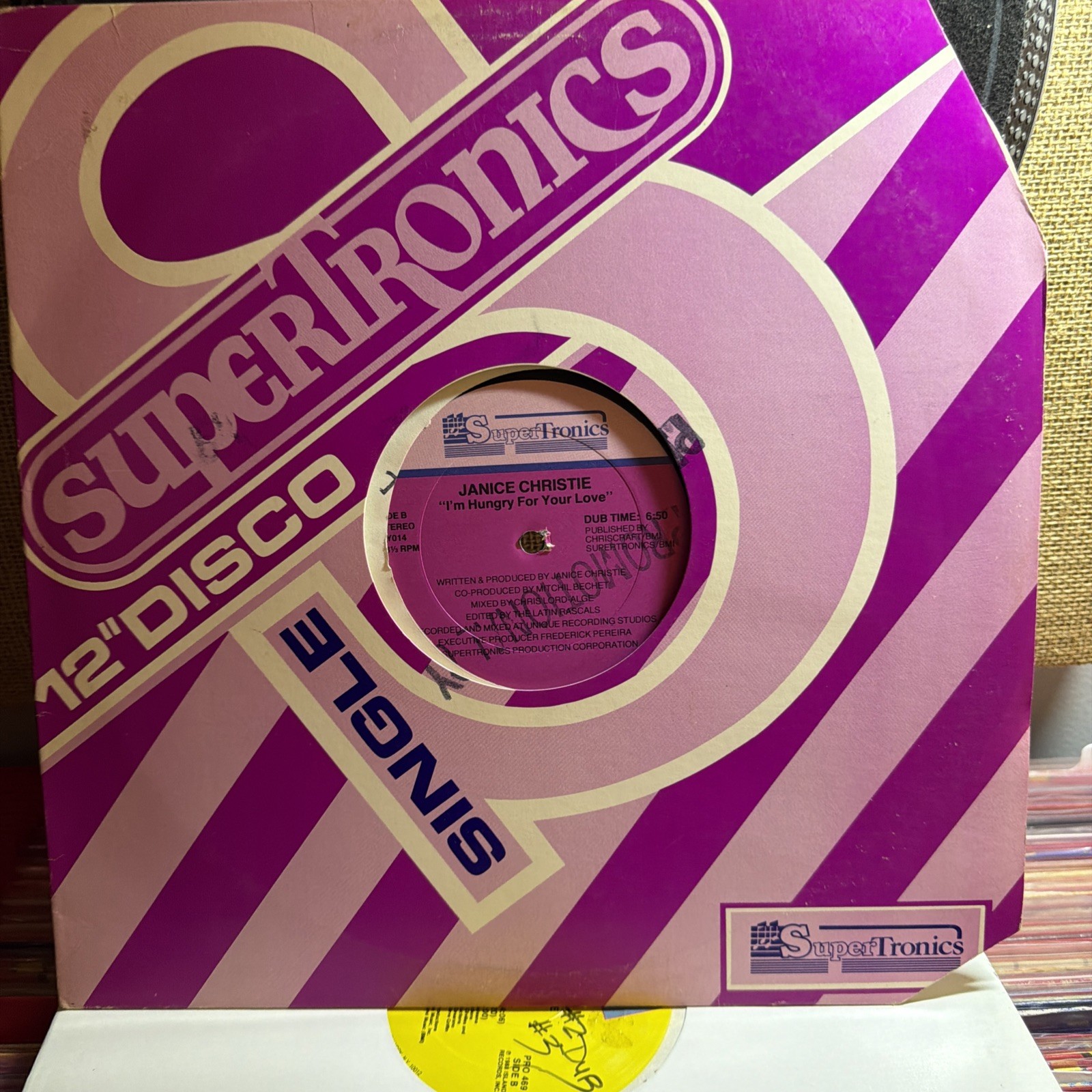 Janice Christie, I'm Hungry For Your Love, (12", Single), VG+, 3939913828