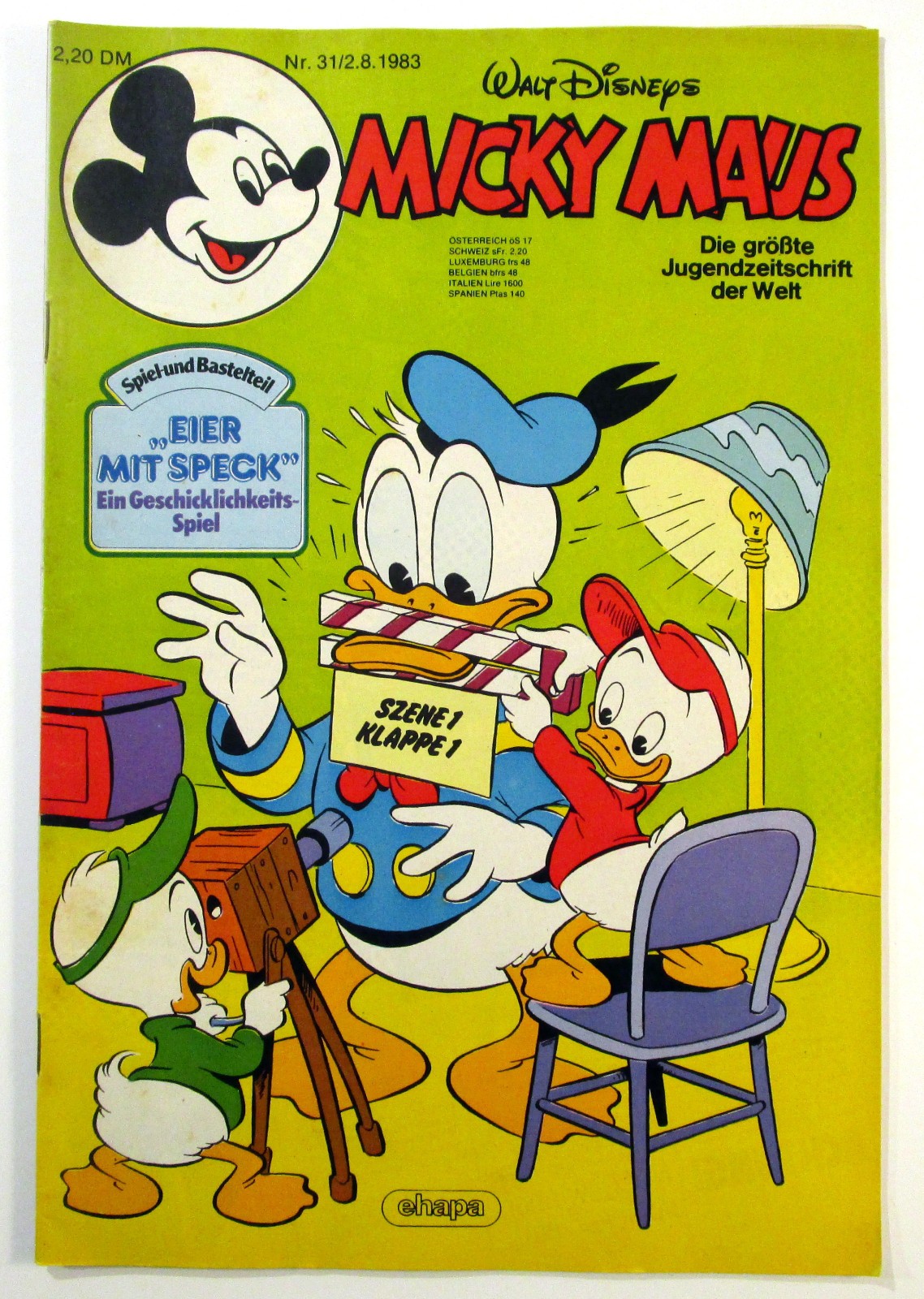 Topolino 1983 fascicolo #31 del 2 agosto 1983 con supplemento e frammento Ehapa Editore