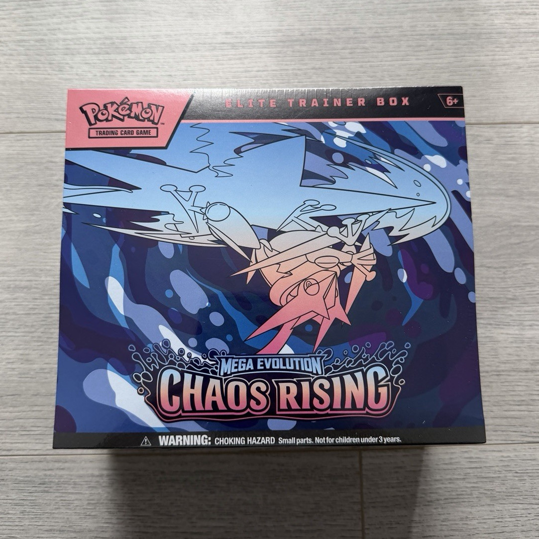 Pokémon TCG Mega Evolution: Chaos Rising Elite Trainer Box 104 Cards 2025