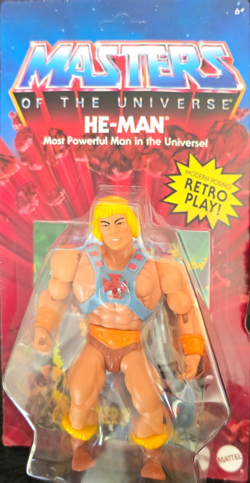 He-Man Masters of the Universe 2019 Mattel Action Figure New Sealed Retro S8