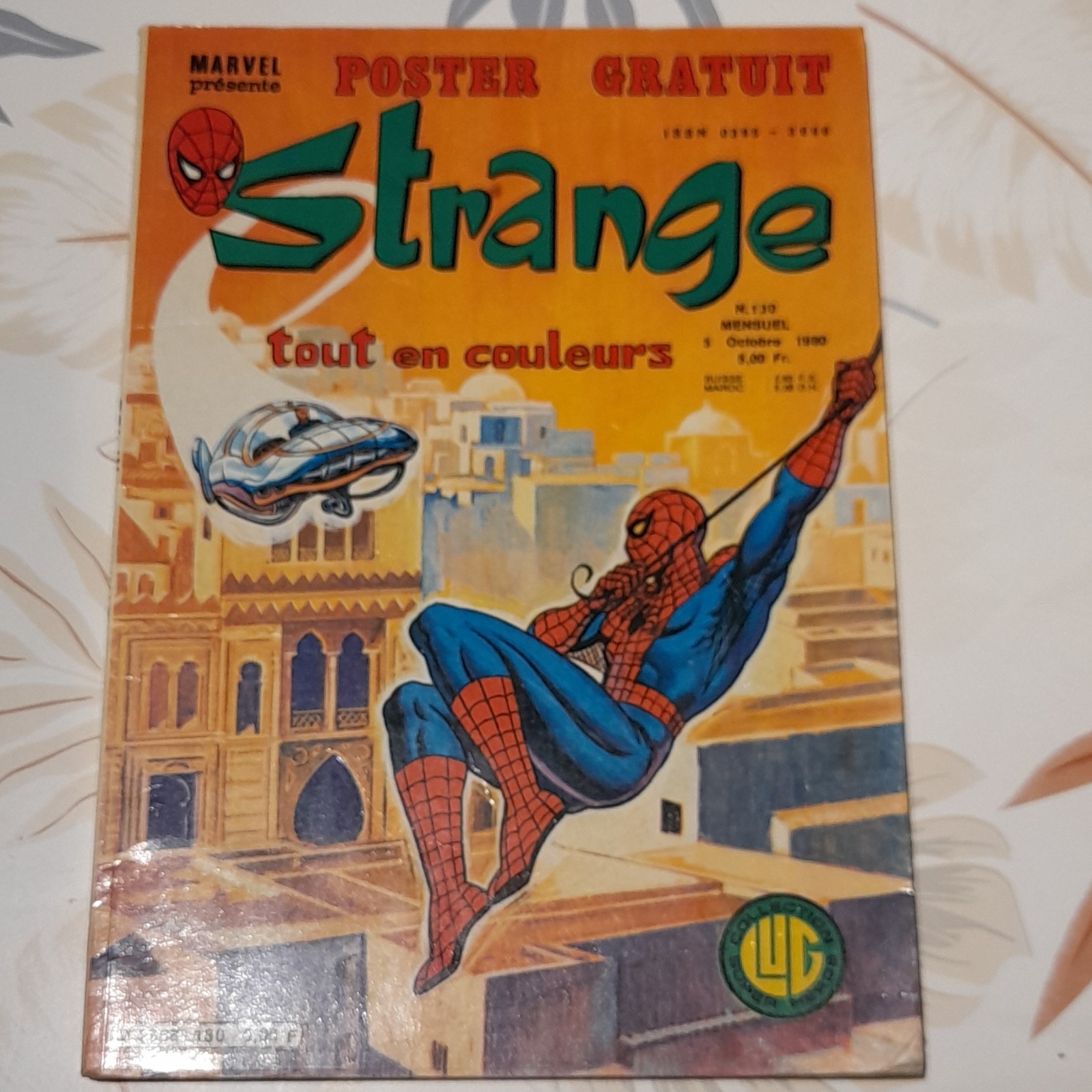 Éditions Lug Strange n°130 1980 Marvel Spider-Man tout en couleurs avec poster