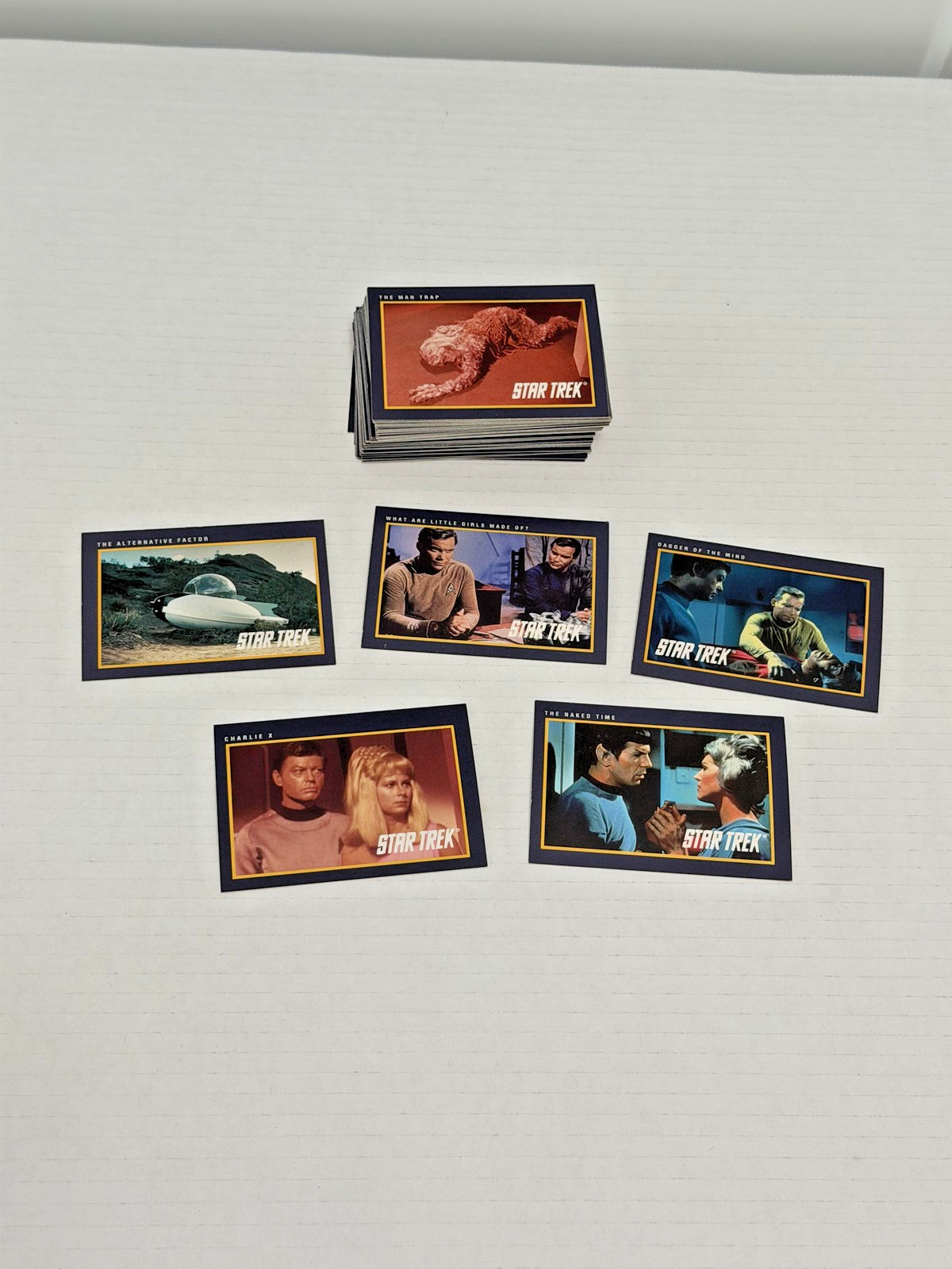 LOTTO CARTE COLLEZIONABILI VINTAGE 1991 IMPEL STAR TREK 25° ANNIVERSARIO KIRK SPOCK