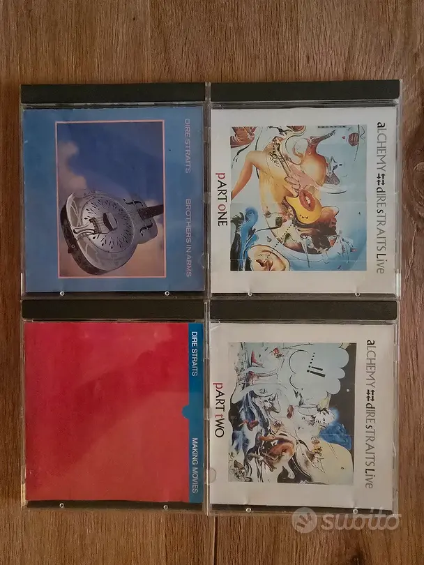 Lotto Dire Straits 4 CD Prime stampe Vertigo Swirl