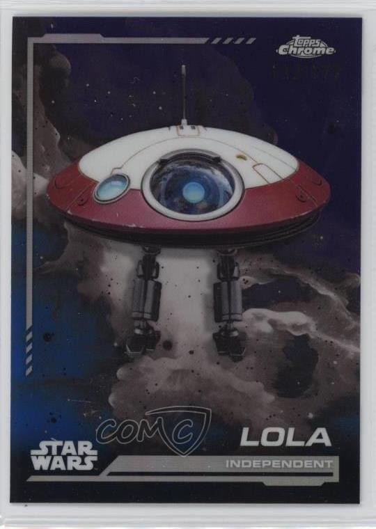 2024 Topps Chrome Star Wars rifrattore indipendente Kamino Aqua / 199 L0LA #76 14 md
