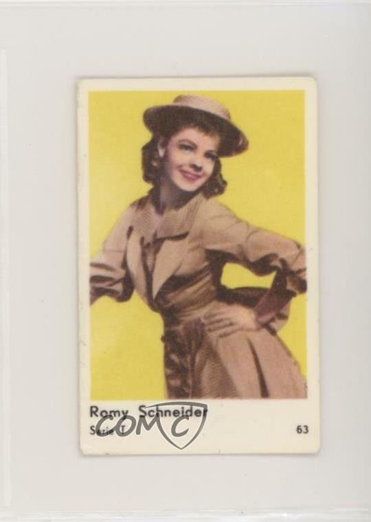 1958 Dutch Gum Seriebilder Serie T Romy Schneider #63 0i4g