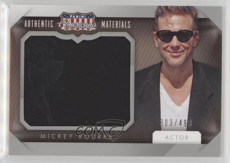 2015 Panini Americana Jumbo Materials 303/499 Mickey Rourke #JM-MR 5m1
