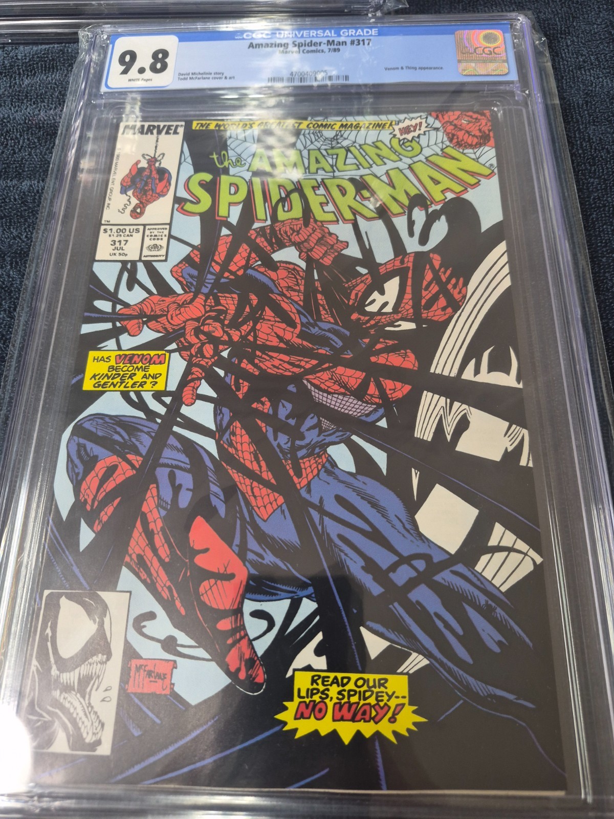 The Amazing Spider-Man 317 1989 CGC 9,8 pagine bianche Venom Todd McFarlane