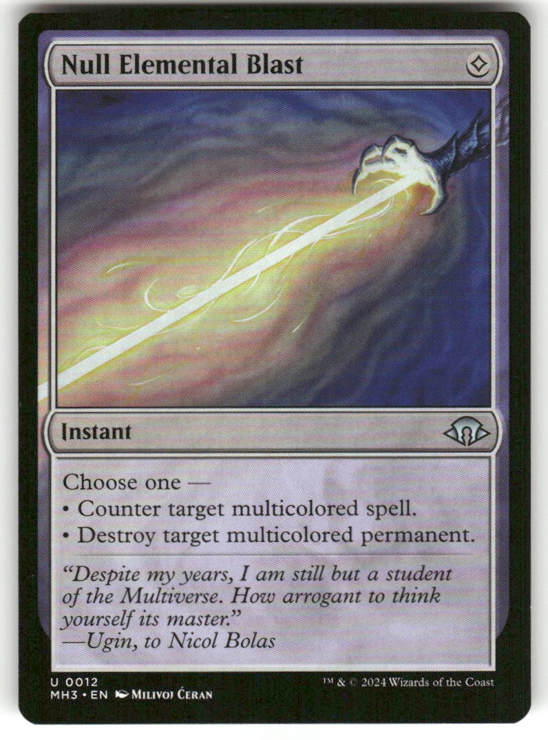 Null Elemental Blast 12 Uncommon Modern Horizons 3 Magic: The Gathering NM/M