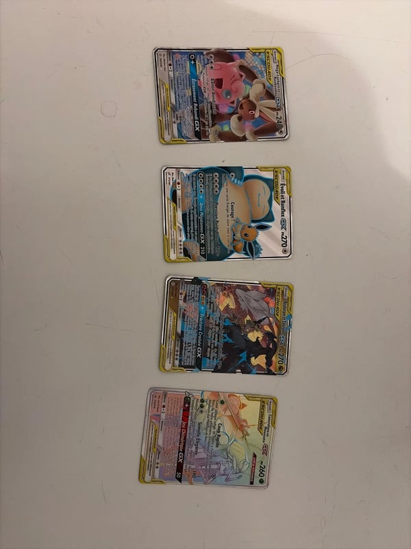 Pack de 4 carte Pokémon escouade Gx