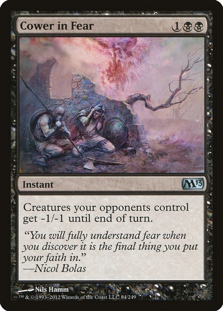 Cower in Fear Magic 2013 (M13) MTG 84 MP
