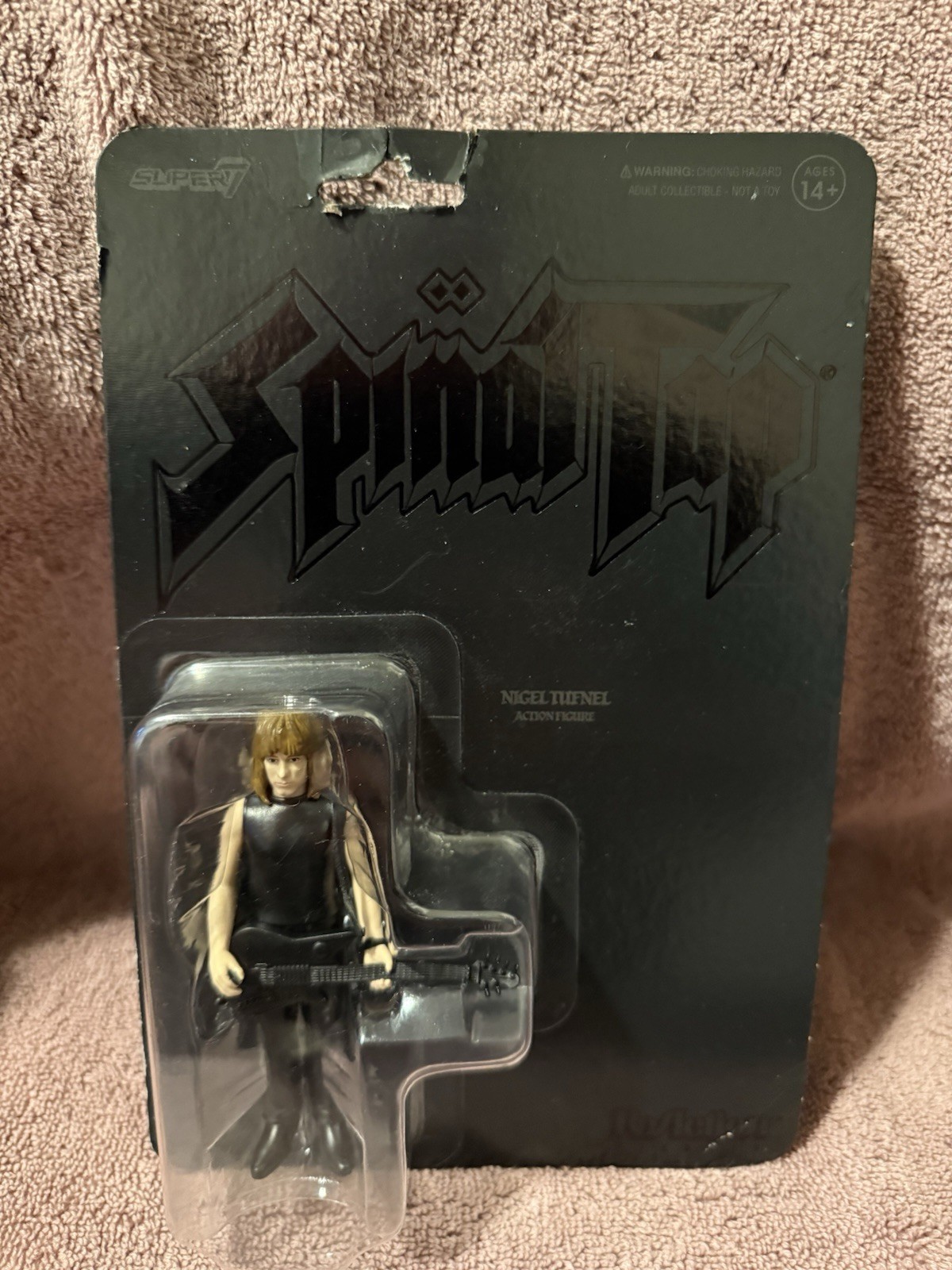 Super7 Spinal Tap Nigel Tufnel Reaction Figure- NEW- NONE MORE BLACK!
