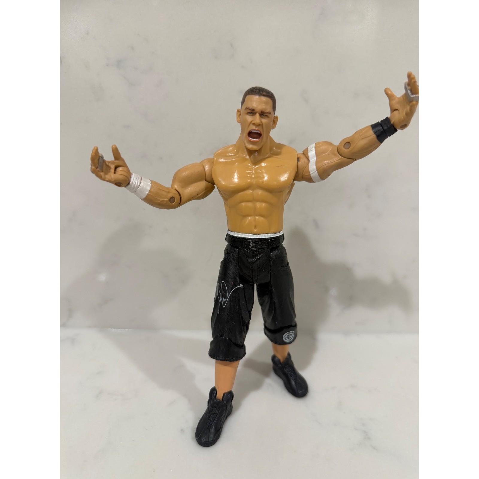 WWE John Cena Elite Series Action Figure Mattel Wrestling Toy Black Jorts