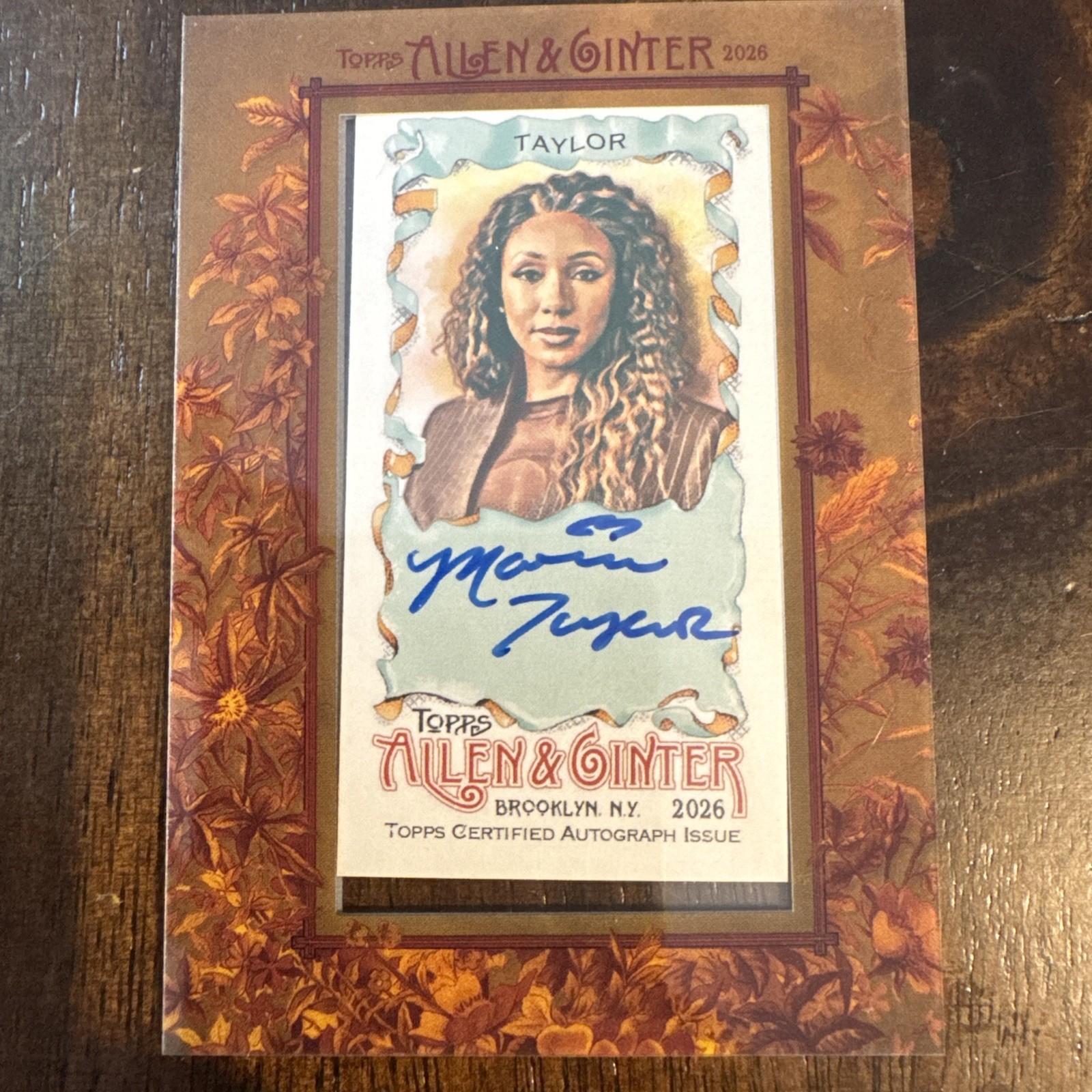 Topps 2026 Allen & Ginter Maria Taylor Mini Hard Signed Auto MA-MTR Non-Sport