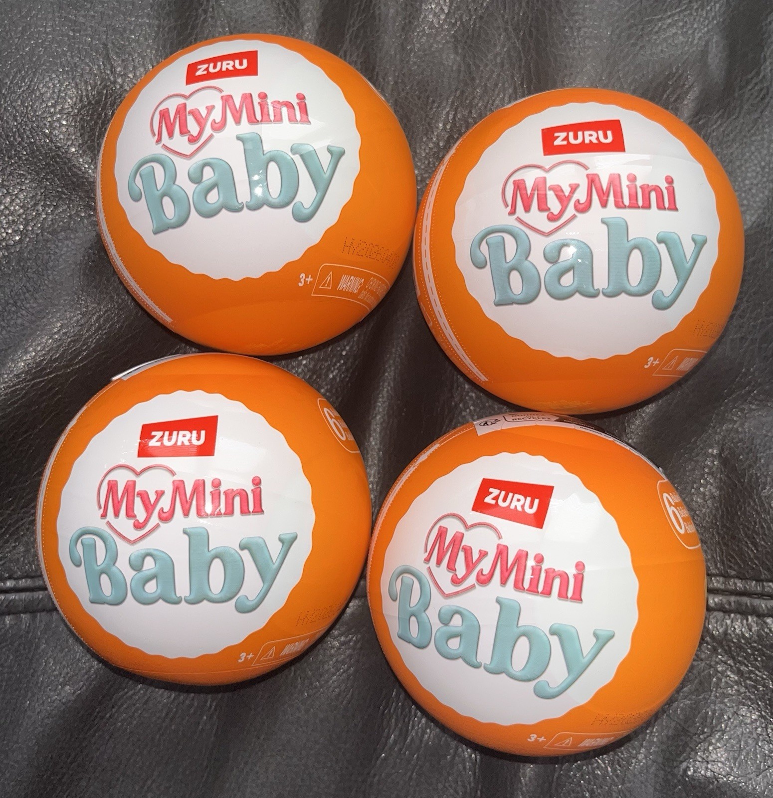 4x Zuru My Mini Baby Pumpkin Patch Serie 1 Playset Capsule Palline Nuove