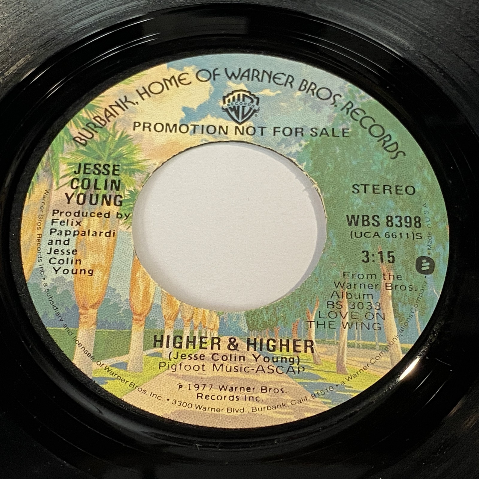 Jesse Colin Young: Higher & Higher / Higher & Higher 45 - WB - Rock