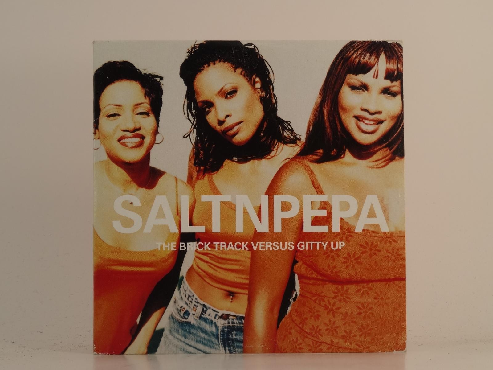 SALT 'N' PEPA THE BRICK TRACK VERSUS GITTY UP (H1) 2 Track CD Single plus Card S